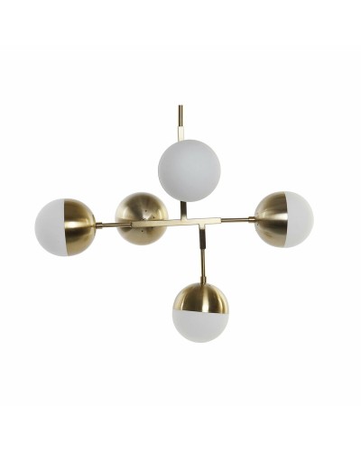 DKD Home Decor LA-164658 Chandelier in Golden Crystal and Metal, 74 x 52 x 168 cm
