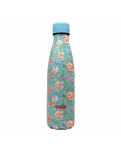 Vin Bouquet Thermoskanne Blumenmuster, 500 ml, aus Edelstahl für heiße oder kalte Getränke.
