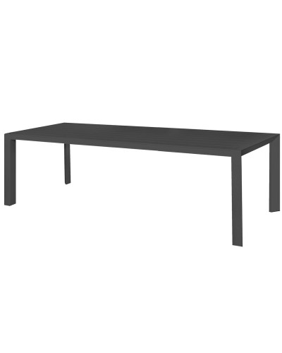 Table de salle à manger Moi Graphite Aluminium Rectangulaire 280x100x75cm
