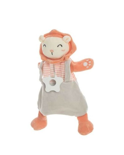 León Peluche Sonajero Mordedor 35cm - Muñeco Suave e Interactivo
