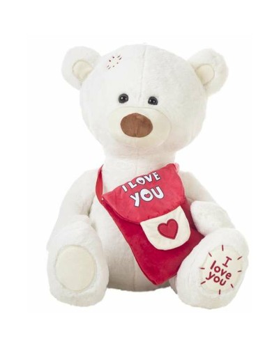 Peluche Orso Bianco 55cm - Morbido Orsacchiotto per Bambini 
