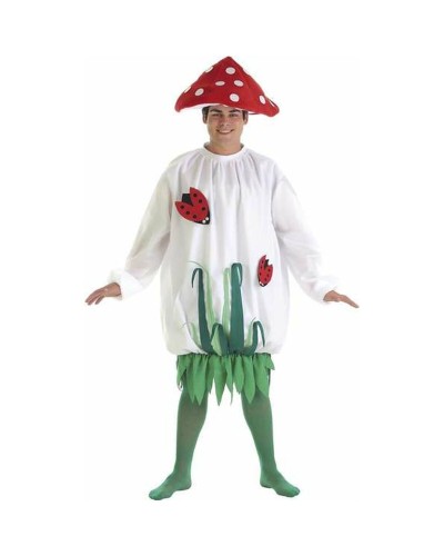 Disfraz Adulto Hongo Talla M/L 3 Piezas - Traje Divertido Halloween/Carnaval
