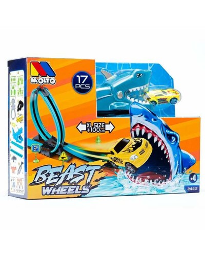 Moltó Piste de Course Requin 107cm - 17 Pièces | Amusement Garanti !
