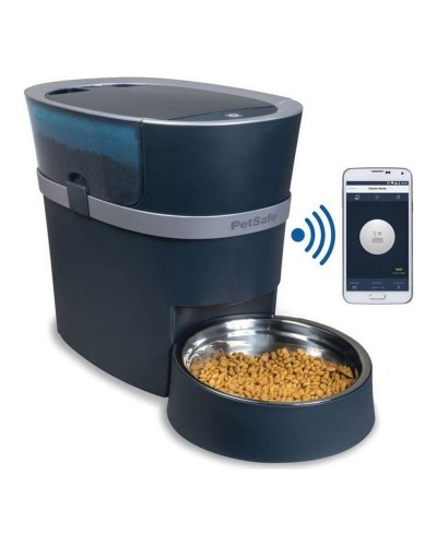 Mangiatoia Automatica PetSafe in Acciaio Inossidabile Nero per Cani e Gatti