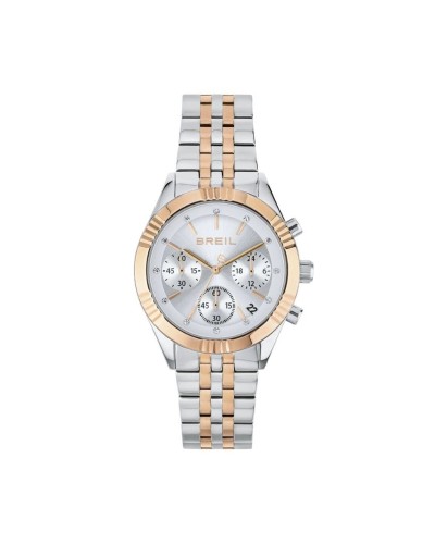 Breil Tribe Reloj de Mujer TW2018 Acero Plata Esfera Blanca Casual
