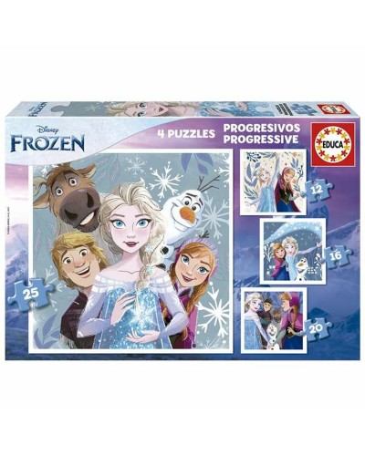 Frozen Puzzle: Steigender Schwierigkeitsgrad - Disney Bilder - Lernspiel
