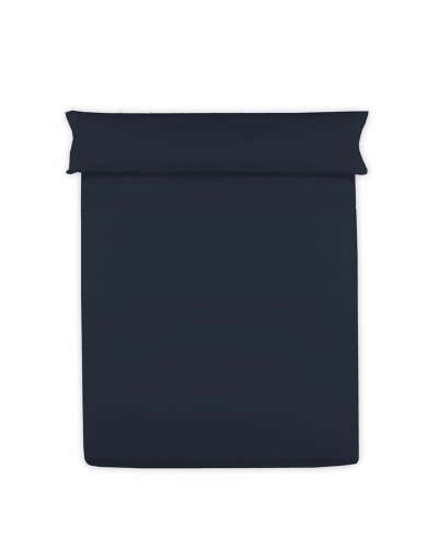 Lenzuolo Superiore Hosteline Mixcolors Blu Marino Singolo