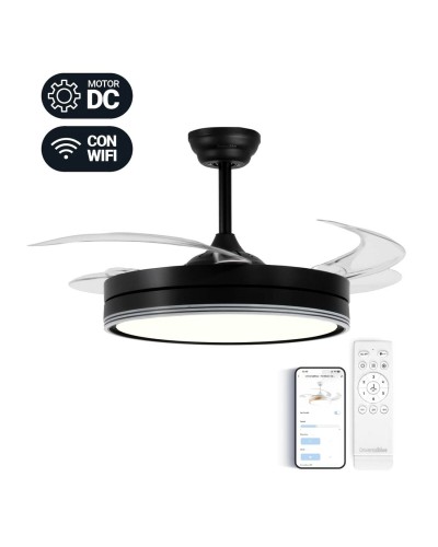 Ventilador de Techo Universal Blue Negro