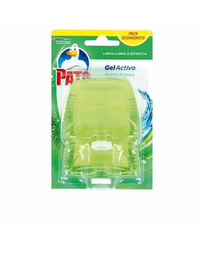 Ambientador de inodoro Pato Gel Activo Pino 2 Unidades Desinfectante