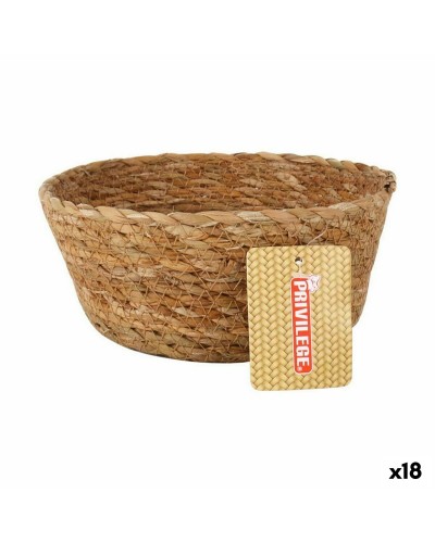Cestino Multiuso Privilege Marrone 17 x 17 x 7 cm vimini Rotonda (18 Unità)
