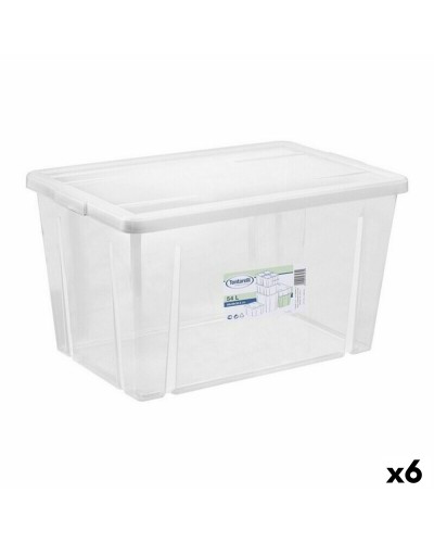 Scatola portaoggetti con coperchio Tontarelli Linea box 59 x 39 x 33 cm (6 Unità)