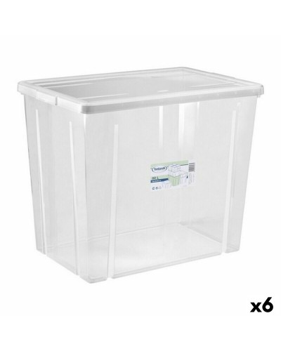 Scatola portaoggetti con coperchio Tontarelli Linea box 59 x 39 x 48 cm (6 Unità)