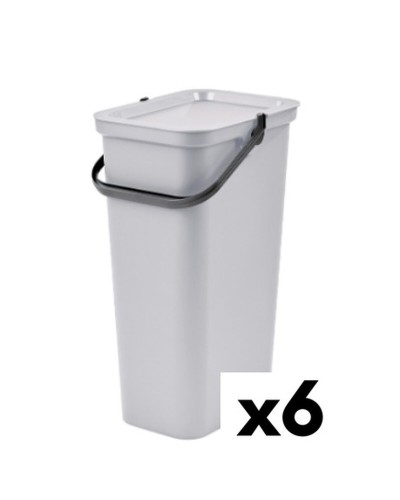 Secchio per Raccolta Differenziata Tontarelli Moda 24 L Bianco (6 Unità)