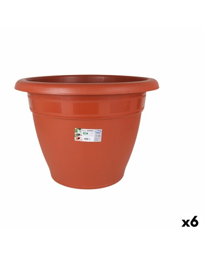 Vaso Dem Squares Plastica Marrone Ø 60 cm (6 Unità)