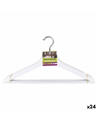 Set di Grucce Confortime Bianco Legno 3 Pezzi (24 Unità)