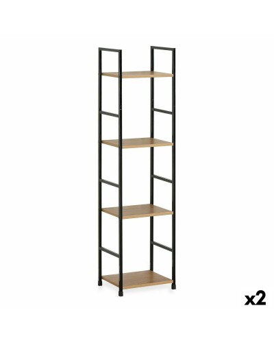 Scaffale Confortime 4 Mensole Metallo 29,1 x 23,5 x 112 cm (2 Unità)