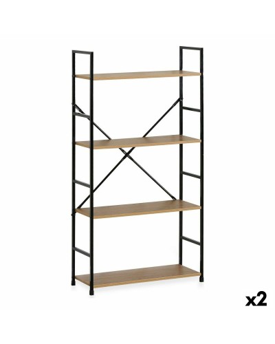 Scaffale Confortime 4 Mensole Metallo 58,6 x 23,5 x 112 cm (2 Unità)