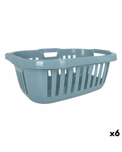 Cesto per i Panni Tontarelli Hipster Azzurro 50 L 66 x 44 x 25 cm (6 Unità)
