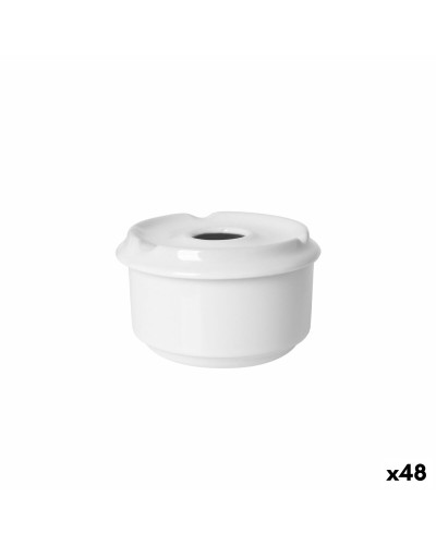 Cenicero Blanco 11 x 11 x 7 cm Hostelería (48 Unidades)