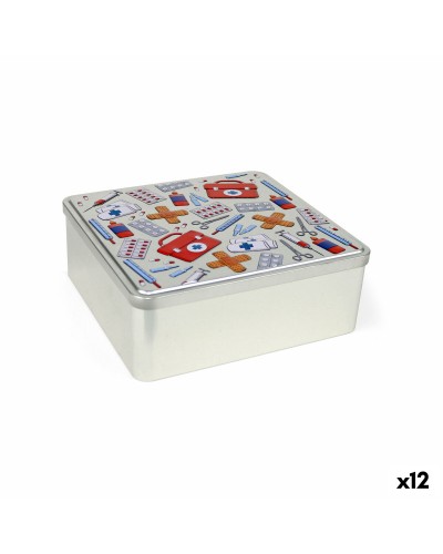 Caja Multiusos Confortime Nurse Metal 23,7 x 22,2 x 8,9 cm (12 Unidades)