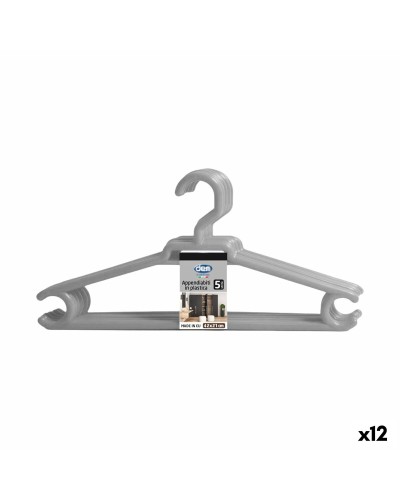 Juego de Perchas Dem Colores Plástico 42 x 20 cm 5 Piezas (12 Unidades)