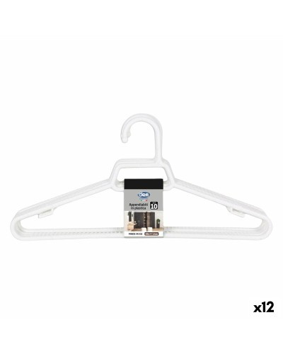 Juego de Perchas Dem Colores Plástico 38 x 17,5 x 0,5 cm 10 Piezas (12 Unidades)