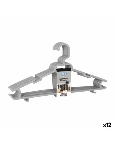 Set di Grucce Dem Colores Plastica 43 x 22 x 0,5 cm 6 Pezzi (12 Unità)