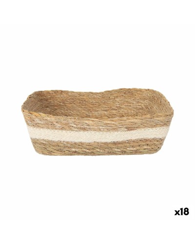 Scatola portaoggetti Privilege vimini Rettangolare 20 x 15 x 7 cm (18 Unità)