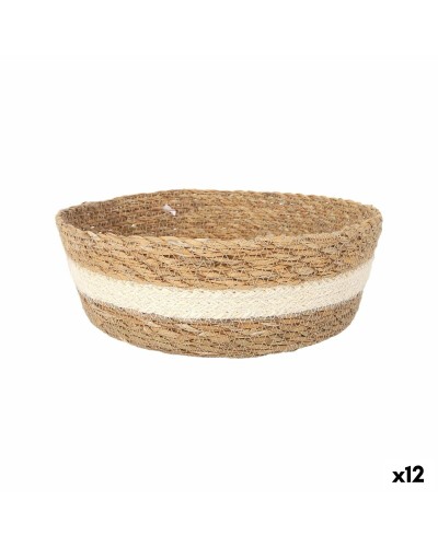 Scatola portaoggetti Privilege Privilege vimini Rotonda ø 22 x 8 cm (12 Unità)