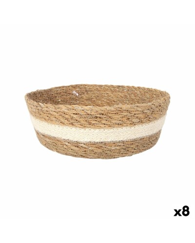 Caja de Almacenaje Privilege Privilege Mimbre Redonda Ø 27 x 9 cm (8 Unidades)