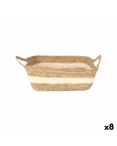 Scatola portaoggetti Privilege vimini 27 x 27 x 9 cm (8 Unità)