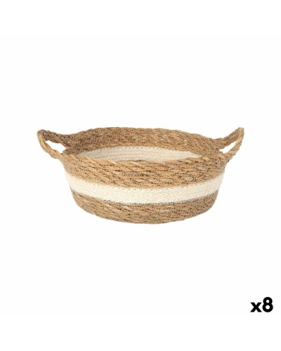 Scatola portaoggetti Privilege Privilege vimini Ø 27 x 9 cm (8 Unità)