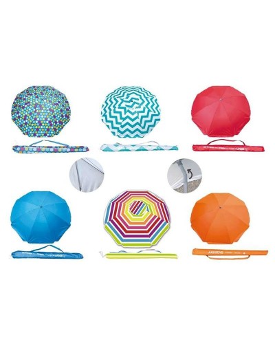 Ombrellone Oxford Protezione UV Ø 220 cm 8 Bacchette Alluminio