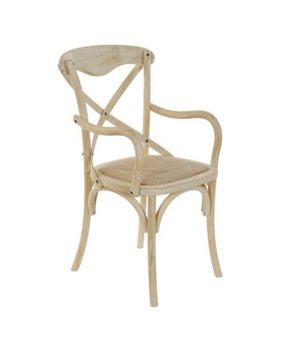 Silla de Comedor DKD Home Decor Blanco Multicolor 55 x 57 x 92 cm 55 x 47 x 92 cm