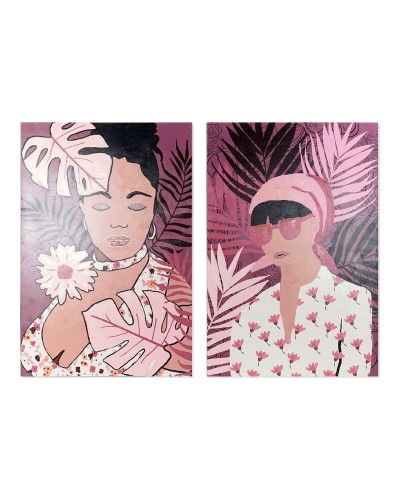 Cuadro DKD Home Decor African Colonial 80 x 3 x 120 cm Africana (2 Unidades)