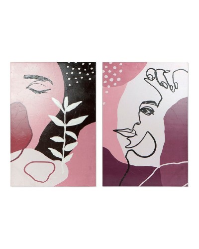 Quadro DKD Home Decor Eye Astratto 80 x 3 x 120 cm Scandinavo (2 Unità)