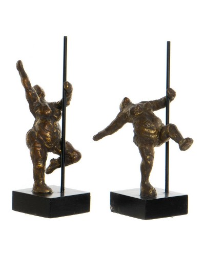 Statua Decorativa DKD Home Decor Dorato Moderno Ballerina Classica 20 x 10 x 31 cm (2 Unità)