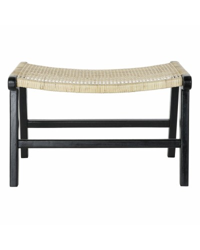 Banqueta DKD Home Decor 8424001823192 65 x 47 x 40 cm Natural Teca Negro