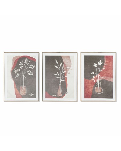 Cuadro DKD Home Decor Flores (50 x 3 x 70 cm)