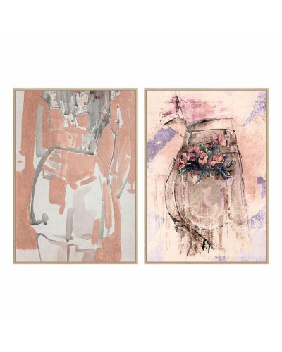 Quadro DKD Home Decor Donna 83 x 4,5 x 123 cm Scandinavo (2 Unità)