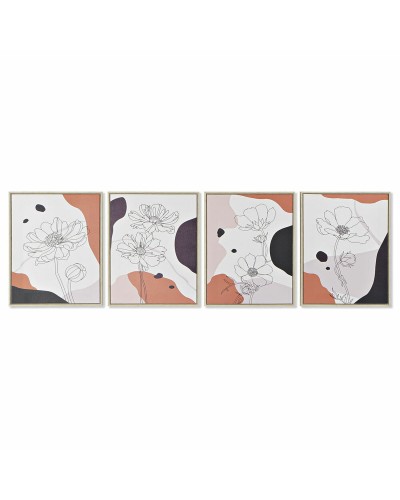 Cuadro DKD Home Decor S3018016 Abstracto (40 x 2,5 x 50 cm) (4 Unidades)
