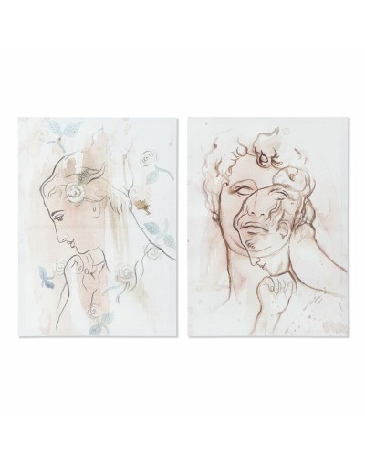 Quadro DKD Home Decor Astratto (50 x 1,8 x 70 cm) (2 Unità)