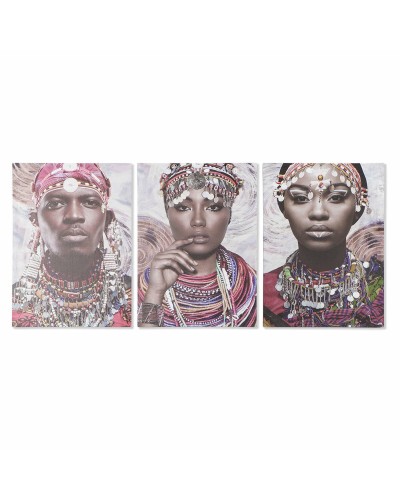 Cuadro DKD Home Decor Colonial Africana (50 x 1,8 x 70 cm)