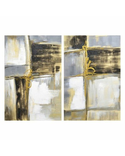 Cuadro DKD Home Decor S3018258 Abstracto (60 x 3 x 90 cm) (2 Unidades)