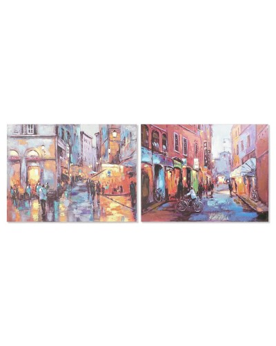 Quadro DKD Home Decor 120 x 3 x 90 cm Strada Loft (2 Unità)