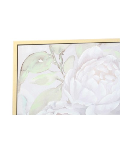 Quadro DKD Home Decor 80 x 4 x 80 cm Fiori Shabby Chic (2 Unità)