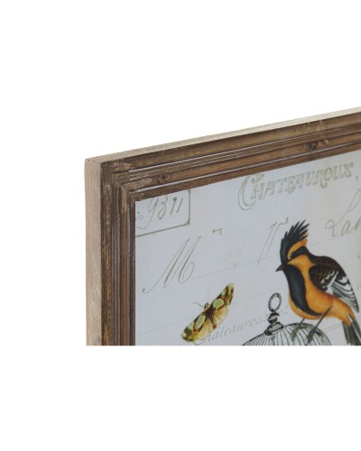 Cuadro DKD Home Decor 34 x 2 x 44 cm Jaula Shabby Chic (4 Piezas)