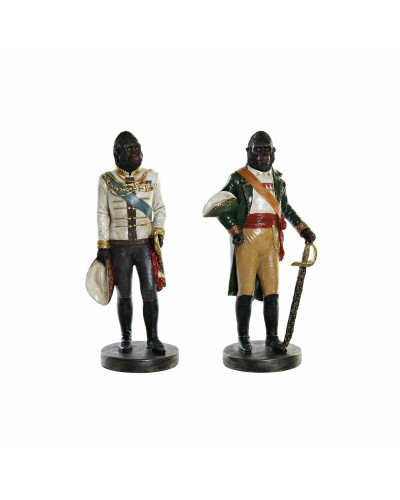 Figura Decorativa DKD Home Decor Resina Gorila (15.5 x 13.5 x 40.5 cm) (2 pcs)