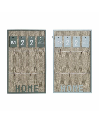 Cuadro Portafotos con Pinzas DKD Home Decor Aluminio Polipropileno Madera MDF 30 x 3 x 50 cm (2 Unidades)