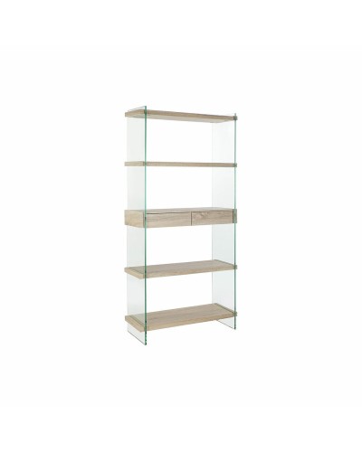 Estantería DKD Home Decor 90 x 35 x 180 cm Cristal Natural Madera Transparente Madera MDF